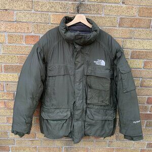 Vintage The North Face Cargo Utility Jacket Hyvent Large Green